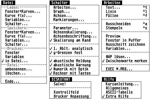 Hauptmenü