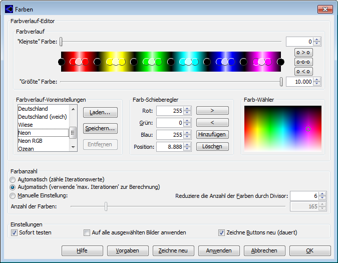 Farben-Dialog